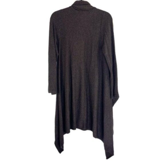 Bryn Walker Lambswool Open Front Long Duster Cardigan in Brown - Picture 4 of 4